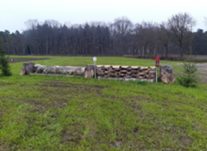 Hindernis 02 houtschijven I Eventing Etten-Leur
